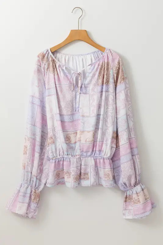 Boho bubble sleeve blouse - blouses