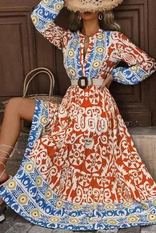 Maxi Dresses Boho Chic Mosaic Maxi Dress