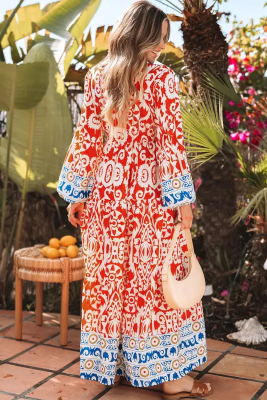 Boho chic mosaic maxi dress | dresses | fashionfitz