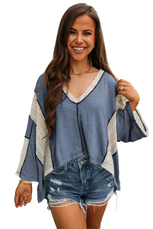 Chic boho crochet top | trendy high-low style | fashionfitz