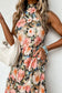 Boho floral halter maxi dress - dresses