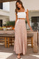 Boho floral high waist flare pants - bottoms/pants & culotte