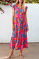 Boho floral tiered long dress - maxi dresses