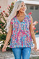 Boho flounce v neck tank top - tops/tank tops