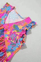 Boho Flounce V Neck Tank Top - Fashionfitz