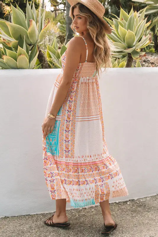 Boho patchwork sundress - maxi dresses