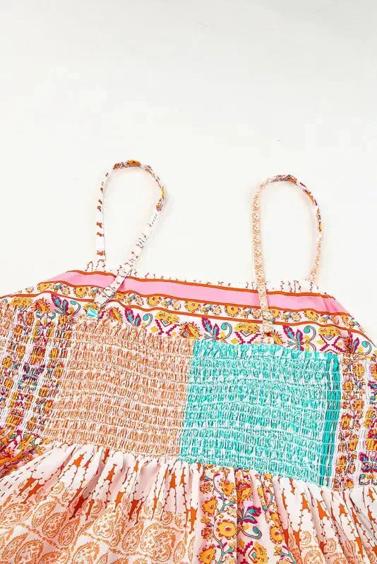 Boho Patchwork Sundress - Fashionfitz