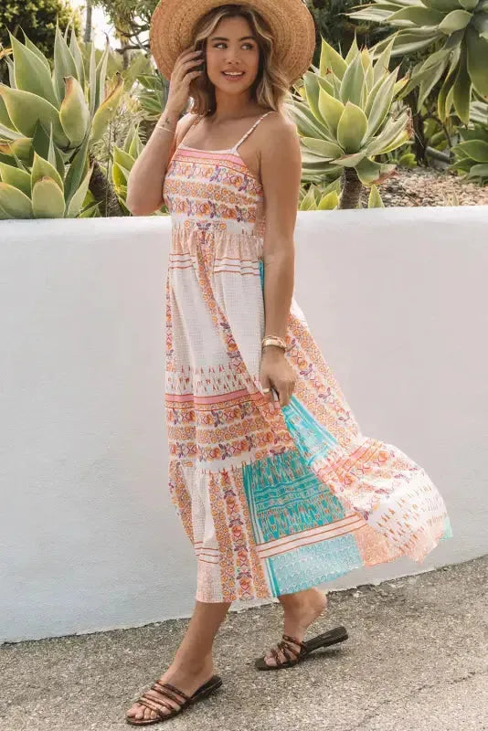 Boho Patchwork Sundress - Fashionfitz