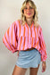 Boho striped billow shirt | women’s shirts | fashionfitz