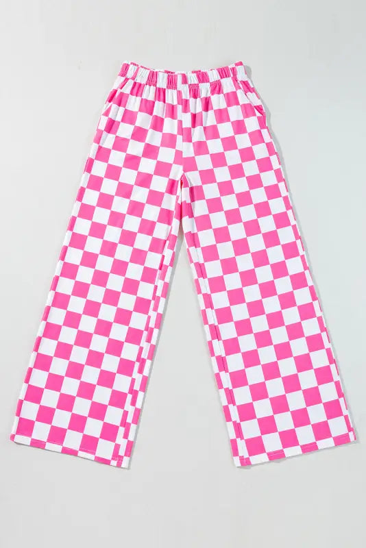 Bold bistretch check pants for women | fashionfitz