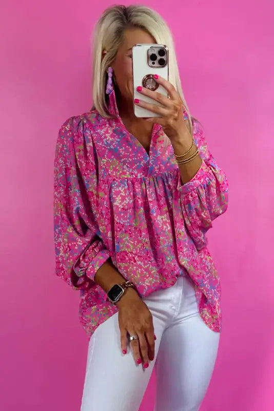 Bonbon bliss babydoll blouse | women’s tops | fashionfitz