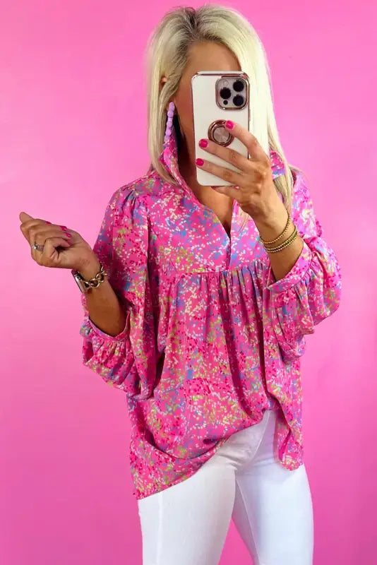 Bonbon bliss babydoll blouse | women’s tops | fashionfitz