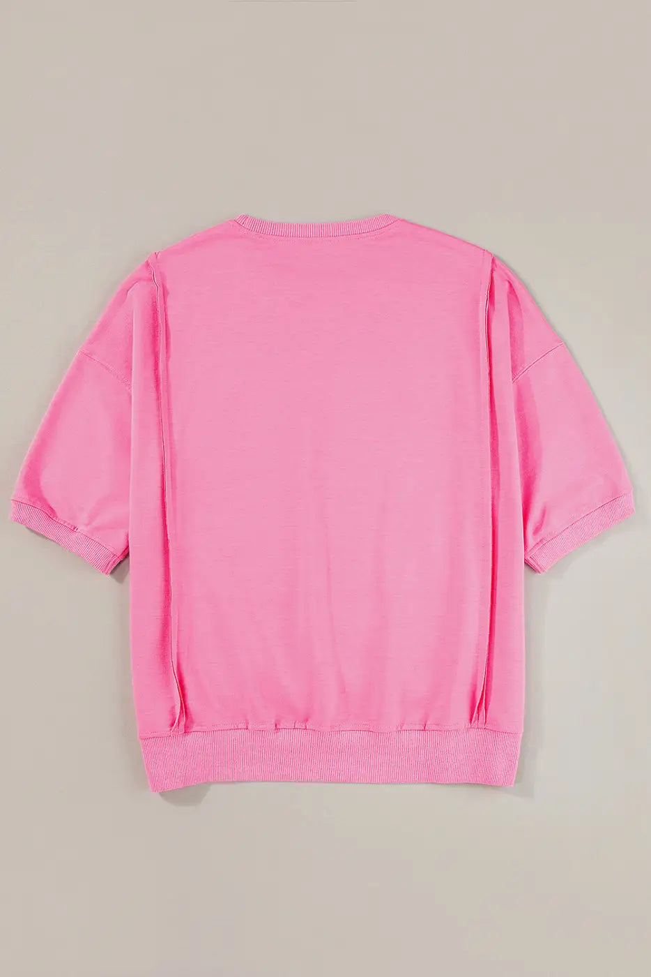 Bonbon exposed seam split loose t shirt - t-shirts