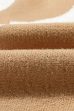 Bonbon Plus Size Flower Pattern Drop Shoulder Sweater - Fashionfitz