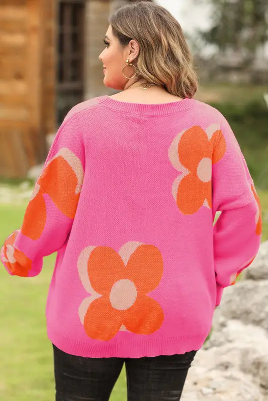 Curves & plus size bonbon flower pattern drop