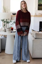 Beau Blue Light Wash Frayed Exposed Seam Wide Leg Denim Overall - Fashionfitz