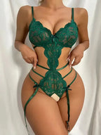 Bows And Ties Lace Teddy Lingerie - Fashionfitz