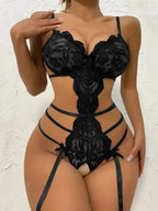 Bows And Ties Lace Teddy Lingerie - Fashionfitz