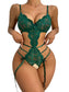 Bows and ties lace teddy lingerie