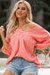 Bracelet sleeve babydoll blouse - blouses