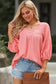 Bracelet sleeve babydoll blouse - blouses