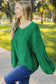 Braided knit sweater - v-neck - sweaters