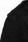 Black braided notched v neckline puff sleeve knitted sweater - tops