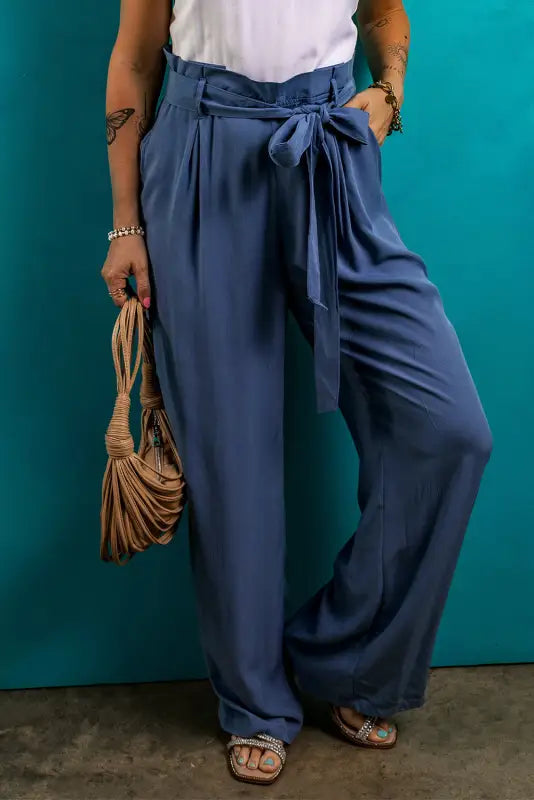 Breezy elegance wide-leg pants - wild wind / s / 55% viscose + 45% polyester - bottoms/pants & culotte