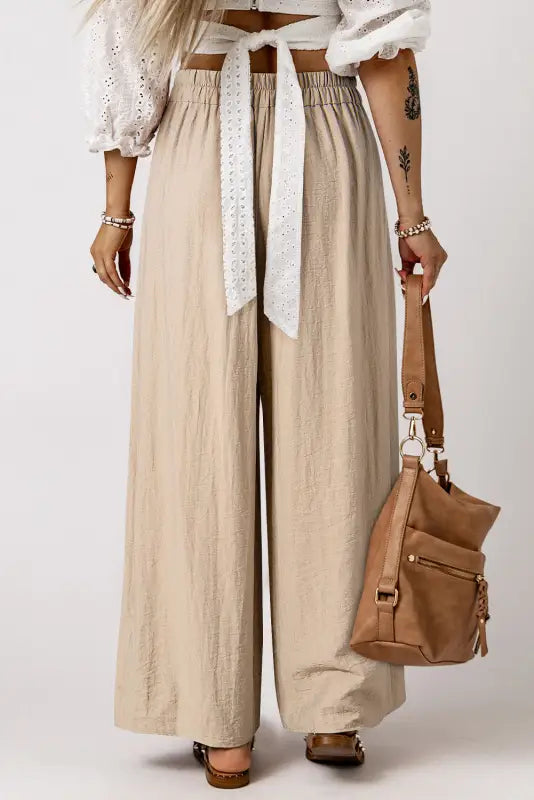 Breezy pleats casual trousers | linen | fashionfitz