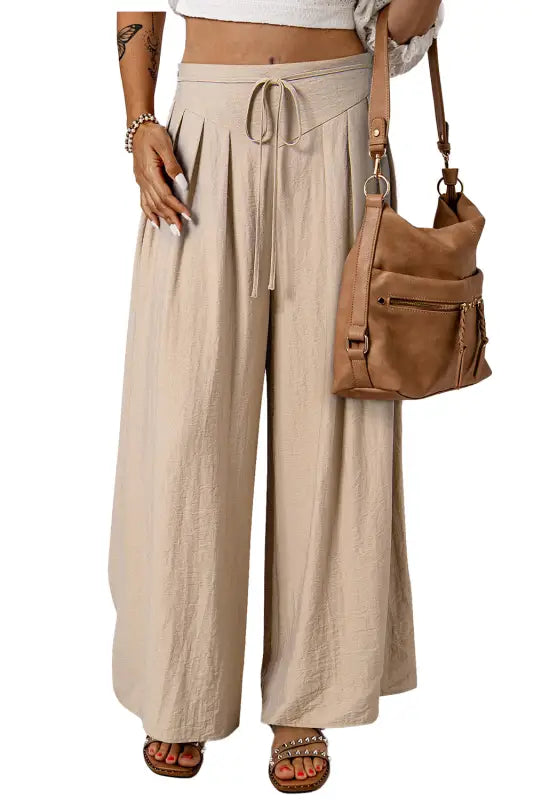 Breezy pleats casual trousers | linen | fashionfitz