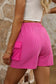 Bright pink cargo shorts - casual