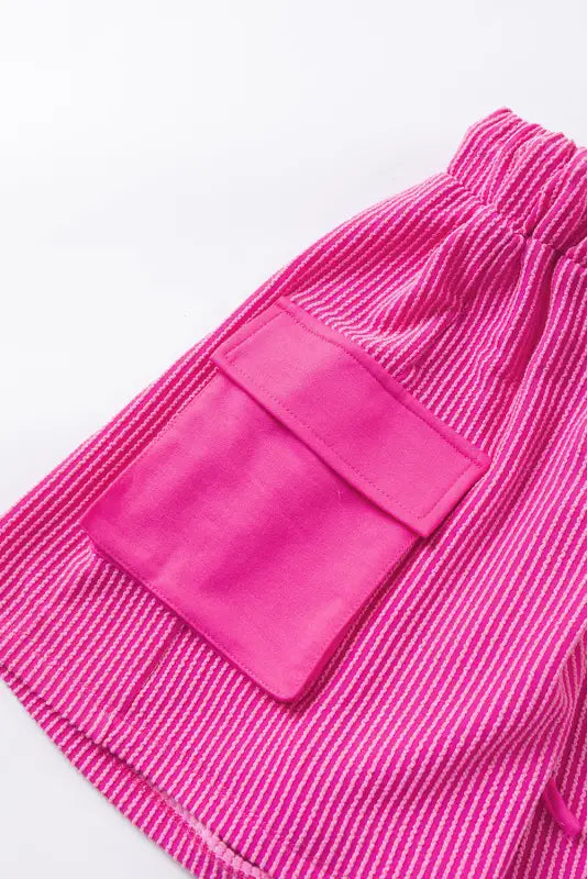 Bright pink cargo shorts - casual