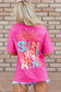 Bright pink sunshine on my mind graphic tee - tops