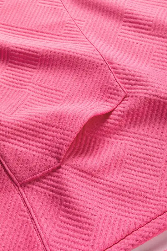 Bright pink textured duster sweatshirt - sweatshits & hoodies