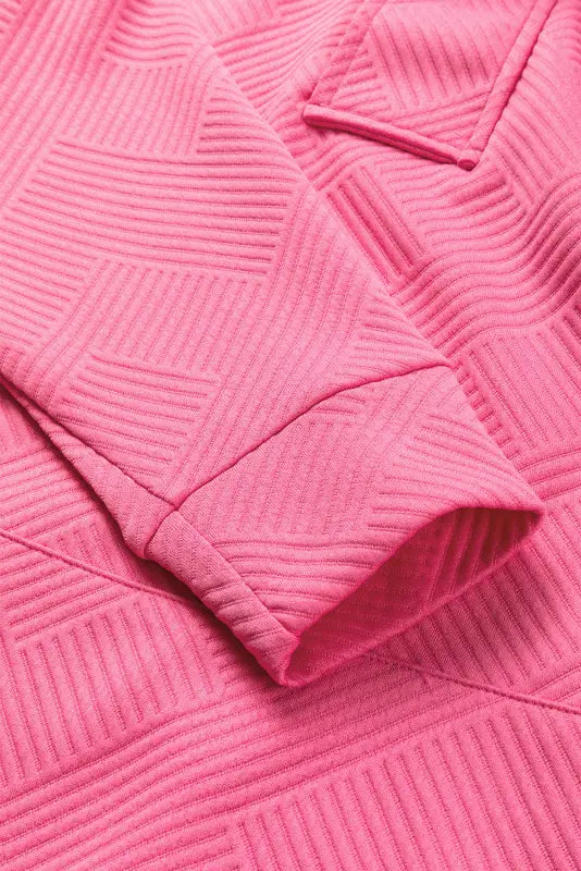 Bright pink textured duster sweatshirt - sweatshits & hoodies