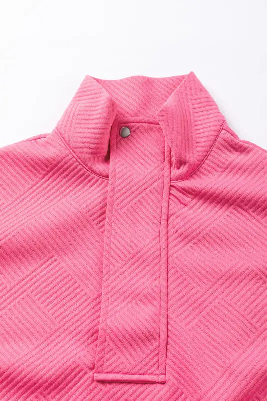 Bright pink textured duster sweatshirt - sweatshits & hoodies