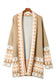 Brown aztec print duster cardigan by fashionfitz