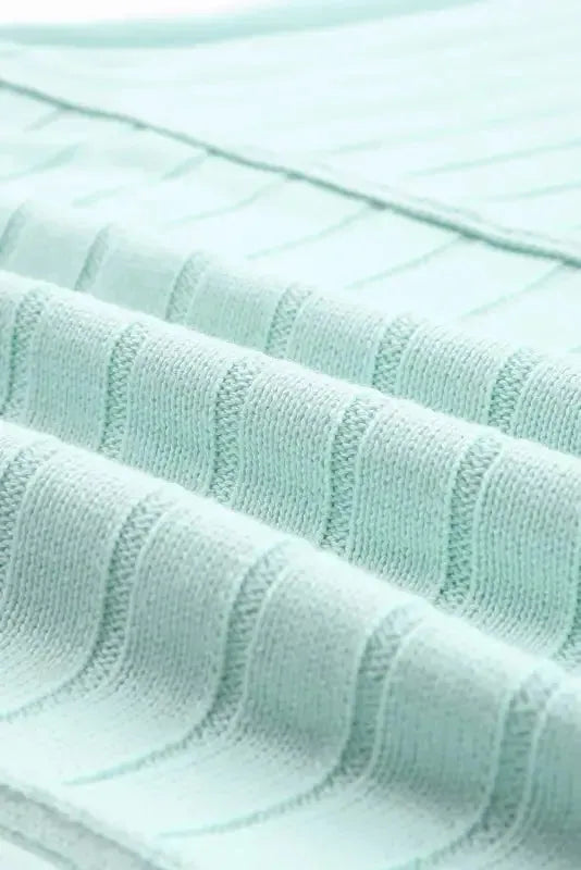 Brown Exposed Seam Ribbed Knit Dolman Top - Fashionfitz