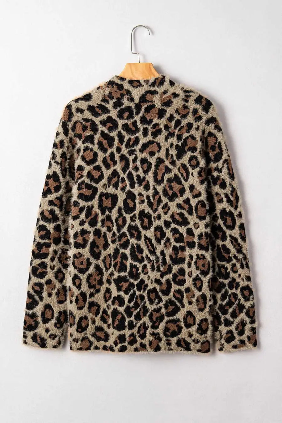 Brown leopard cardigan - open | versatile