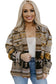 Brown western aztec print jacket - shackets