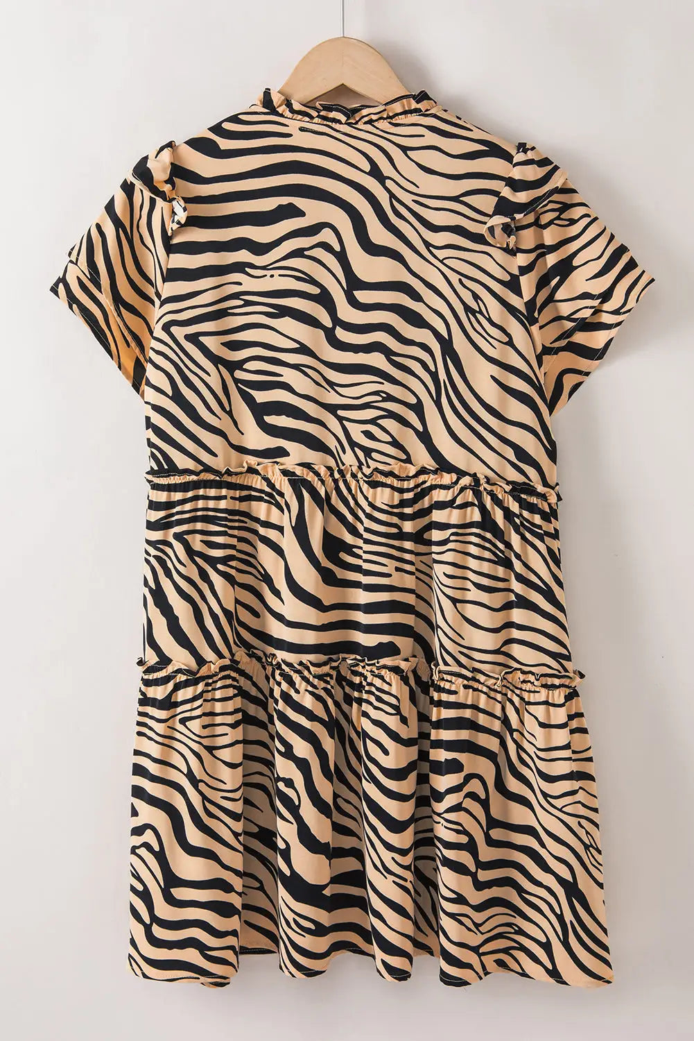 Brown zebra mini dress - dresses/mini dresses