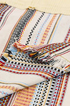 Button Up Pockets Striped Color Block Corduroy Jacket - Fashionfitz