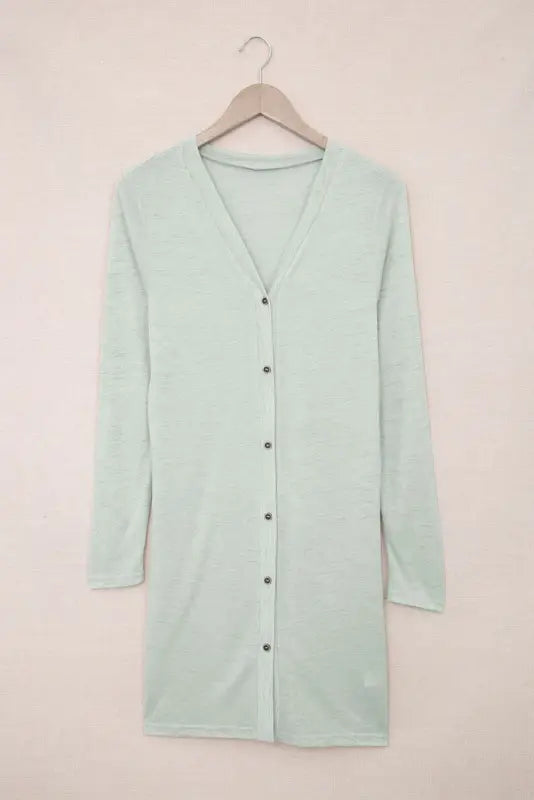 Buttoned duster cardigan - plus size - cardigans