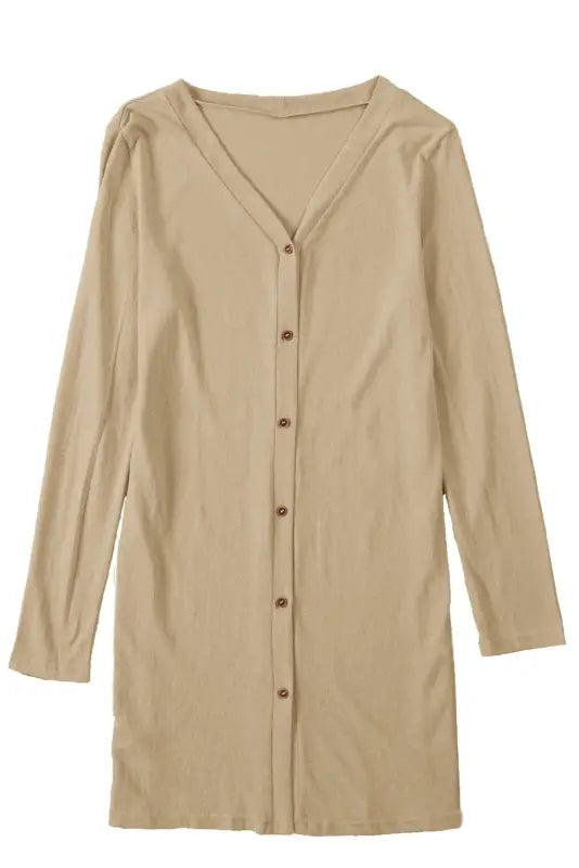 Buttoned duster cardigan - plus size - cardigans