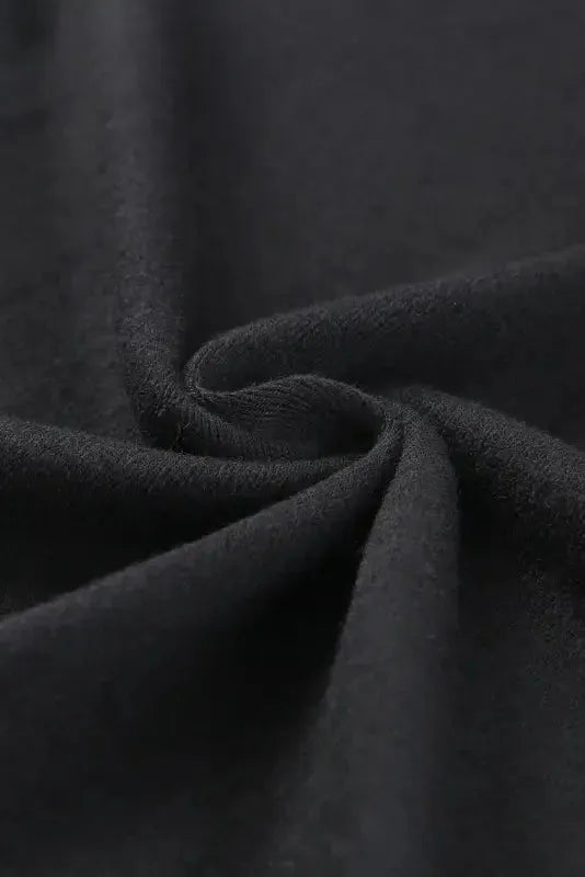 Buttoned High and Low Hem Hoodie - Fashionfitz