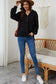 Buttoned high and low hem hoodie - sweatshirts & hoodies