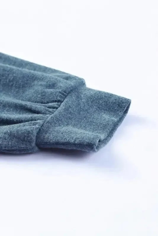 Buttoned High and Low Hem Hoodie - Fashionfitz