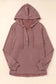 Buttoned high and low hem hoodie - sweatshirts & hoodies