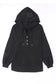 Buttoned high and low hem hoodie - sweatshirts & hoodies