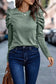 Buttoned sheath top - puff long sleeve - tops